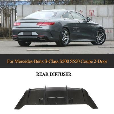 Carbon Fiber Carbon Fiber Rear Diffuser for Mercedes-Benz S-Class S500 S550 Coupe 2-Door 2014-2017