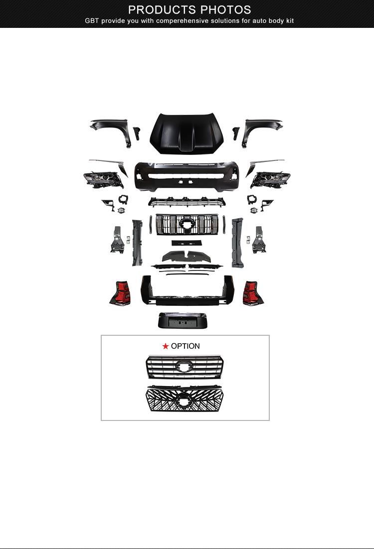 Gbt Car Accessories Auto Parts Bumper Year 2010-2017 to 2018 for Toyota Prado Fj150 Model