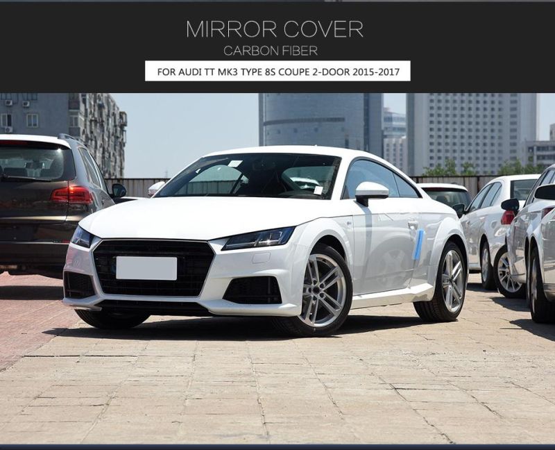 Carbon Fiber Mirror Covers Replacement for Audi Tt MK3 Type 8s Coupe 2-Door 2015-2017 (Fits: TT 8S)
