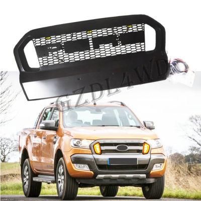 Car Grille Guard Front Grille for Ford Ranger Wildtrak T7 2015-2017