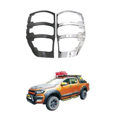 Wholesale Price ABS Chrome Black Tail Light Cover for Ford Ranger T7 T8