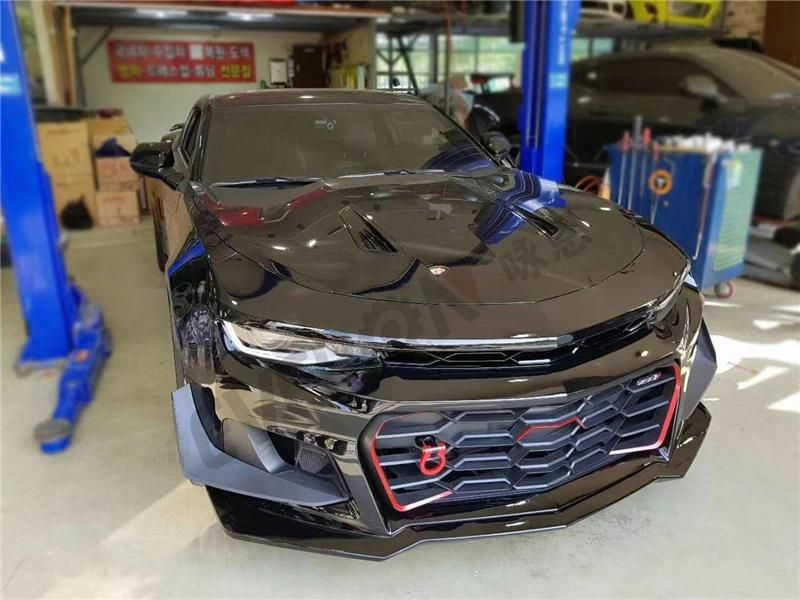 Car Body Parts Zl1 1le Style Front Bumper with Hood Body Kit for 2016-2018 Camaro