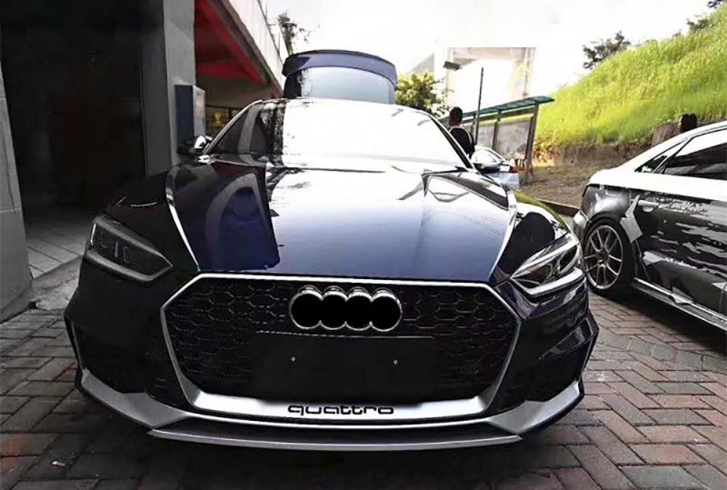 Audi A5 Upgrade RS5 Auto Body Part Body Kits with Grille Bumper Side Skirt 2017 2018 2019