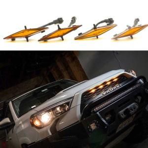 Suit to Toyota 4runner Car Decorative Lights Grille Yellow Lights