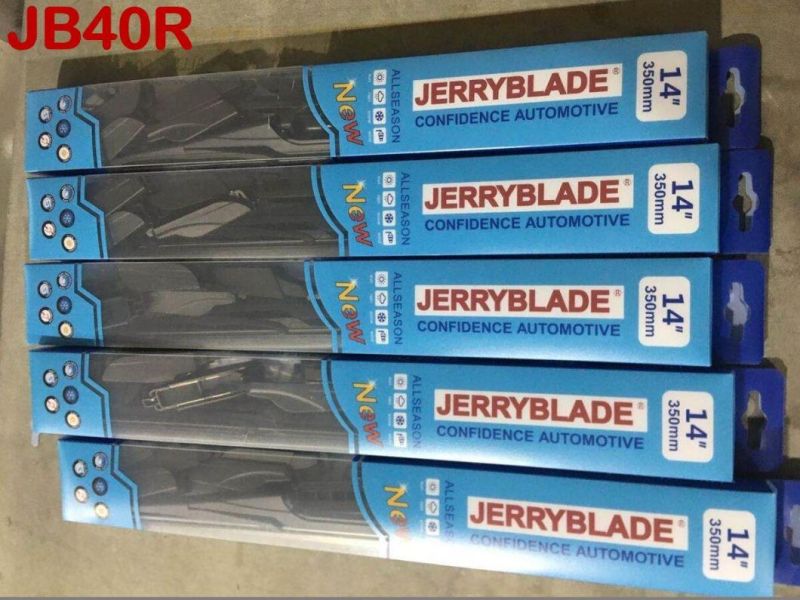 Best Seller Multiclip Rear Wiper Blade Jb40r with 12 OE Clips for All Car, One-for-All Type Universal Multifunctional Rear Wiper Blade Super Manufacturer Supply