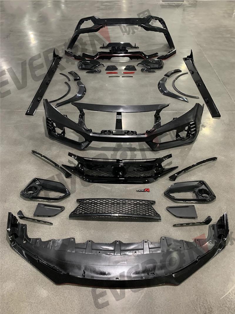 New 2020 Type R Car Bumpers Body Kits for Honda Civic Sedan 2016-2020