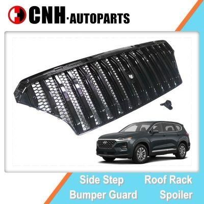 Auto Accessory Replacement Parts Luxury Front Grille for Hyundai Santafe 2019 2020 IX45 Black and Chrome