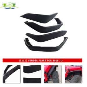 Jl1127 Aluminum Alloy Fender Flare Kit 4 Flares Front Rear for Jeep for Wrangler Jl Poison Spider Fender Flares Wheel Eyebrow