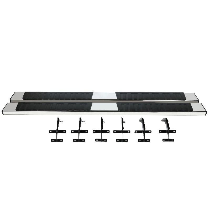 6 Inches Running Boards Step Pad Compatible with 15-22 F-150/17-22 F-250 F-350 Super Crew Cab