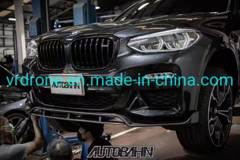CF Part for BMW X3g01X4g02 Modified Black Warrior Carbon Fiber Double Front Lip