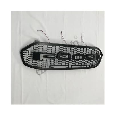 for Ford Everest 2015-2016 Aftermarket Replacement Front Grilles with Lights