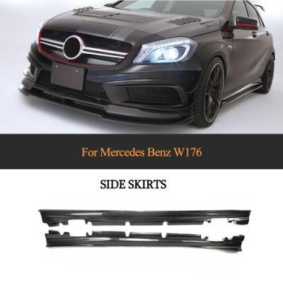 Carbon Fiber Side Skirt for Mercedes-Benz W176 a Class Sport A45 Amg 2013up