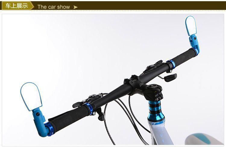 High Quality Universal 360 Rotate Cycling Bike Bicycle Handlebar Wide Angle Rearview Mirror Black Flexible Adjustable Safe
