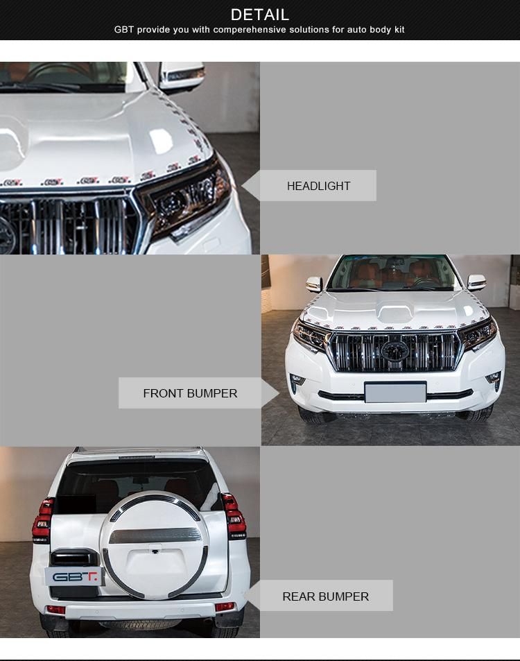Gbt Car Accessories Auto Parts Bumper Year 2010-2017 to 2018 for Toyota Prado Fj150 Model