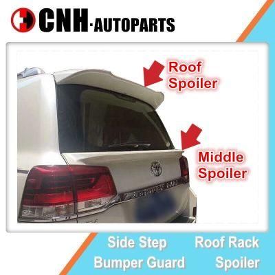 Auto Accessory Sculpt Parts Middle and Roof Spoiler for Toyota Landcruiser 2016 LC200 Rear Wing