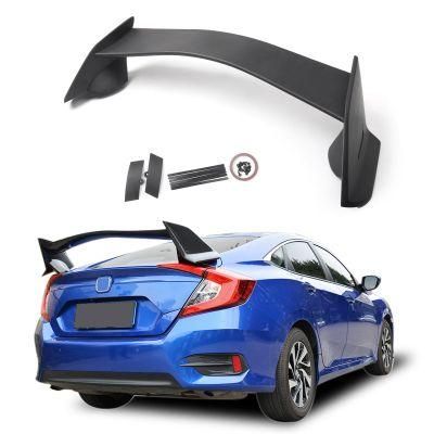 Type R Style ABS Plastic Rear Trunk Wing Spoiler Fits for Honda Civic 4dr Sedan 16 17 18