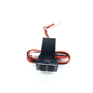 Wholesale- Car 12V to 5V 2.1A Dual USB Port Socket GPS Cell Phone Charger