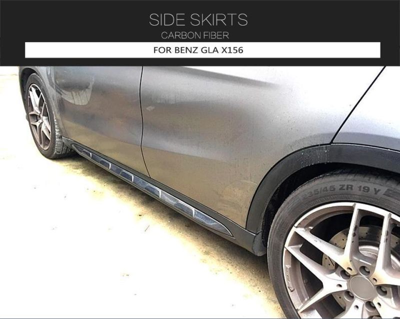 for Benz Gla Gla45 Amg Carbon Fiber Side Skirts Sport Utility 4-Door 2015-2016