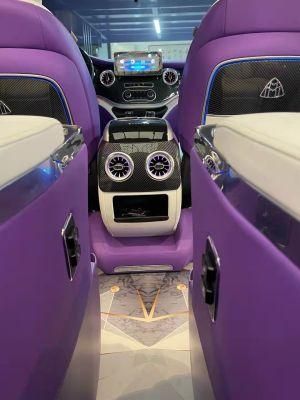 Rely Auto 2022 Auto Tuning Parts Luxury Van Multifunctional Armrest with Cup Holder Refrigerator for Benz Vito V300 Metris