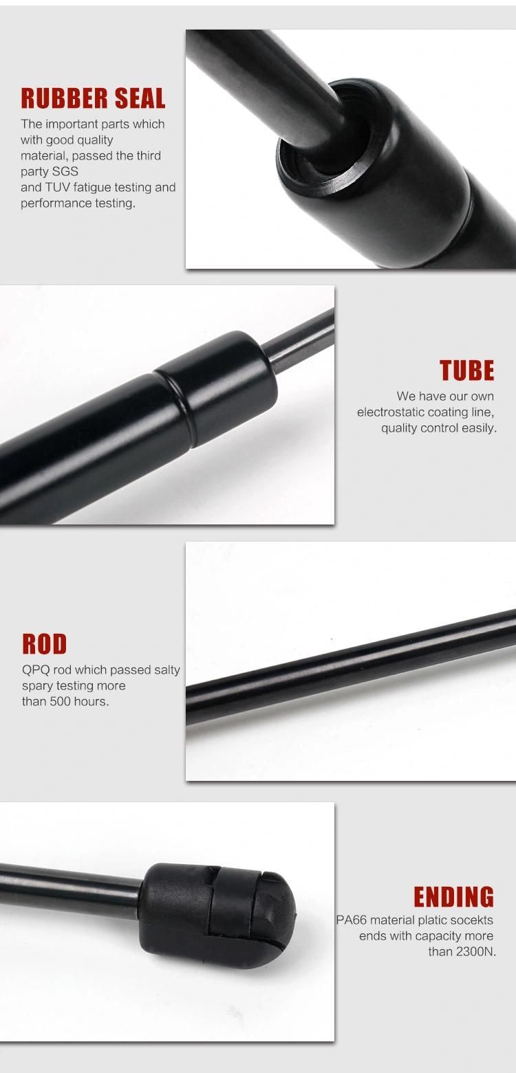 250mm Length Gas Spring with Safety Device for Canopy