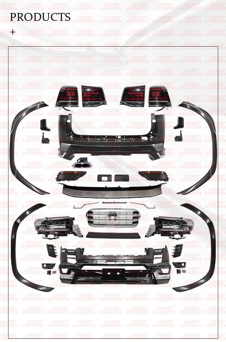 Gbt 2022 Fast Shipping Exclusive Upgrade Body Kit Facelift for 2021-on Land Cruiser 300 Headlight Grill Toyota LC300 Tail Light