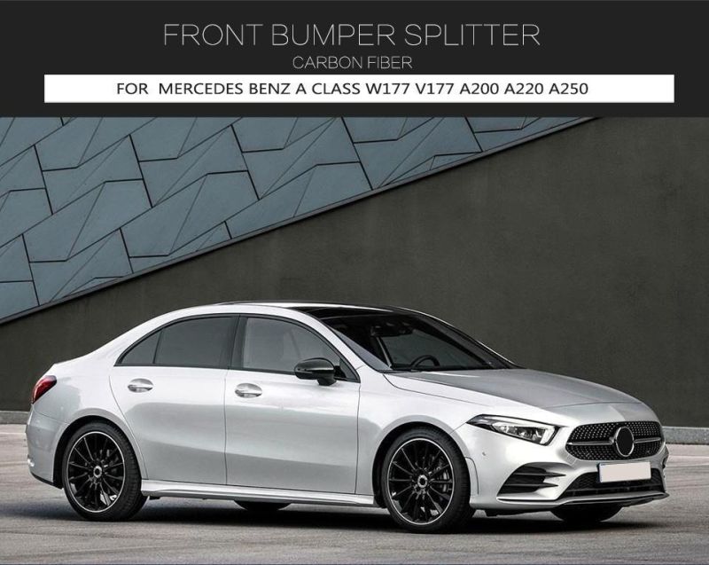 Carbon Fiber Front Fender Trim Car Accessories for Benz a Class 2019-2021