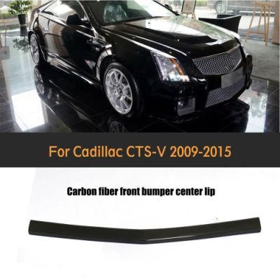 Carbon Fiber Front Bumper Center Spoiler for Cadillac Cts-V Coupe 2009-2015