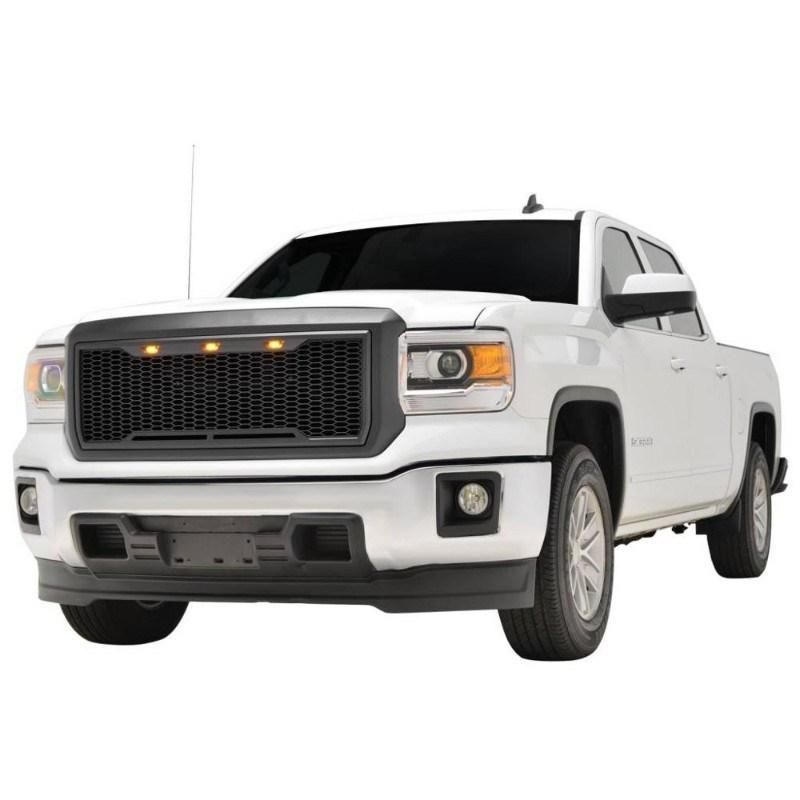 Auto Parts Front Grille with LED Lights Fit for Chevy Silverado 1500