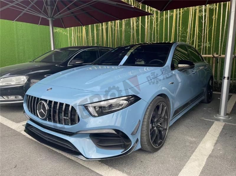 A45 Amg Body Kit Car Bumpers with Grille Diffuser for Mercedes Benz W177 a Class 2019-2021