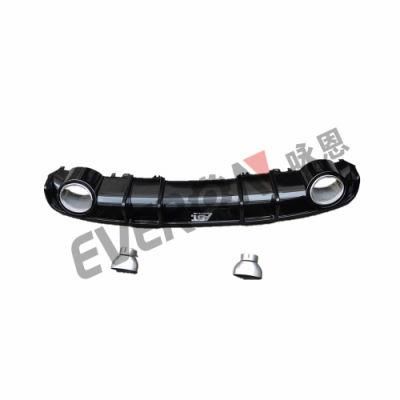 Abt Style RS4 Rear Bumper Diffuser with Tail Pipe for Audi A4 Sline 2017