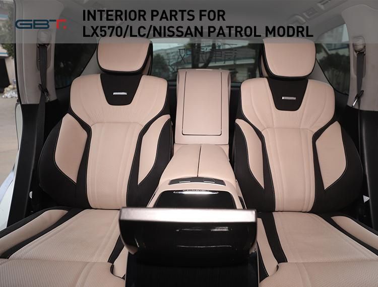 Gbt 2022 Car Interior Seat Upgrade Four-Seater Electric Adjustable Luxury Car Seats Body Kit for Nissan Patrol Y62 Model Seat