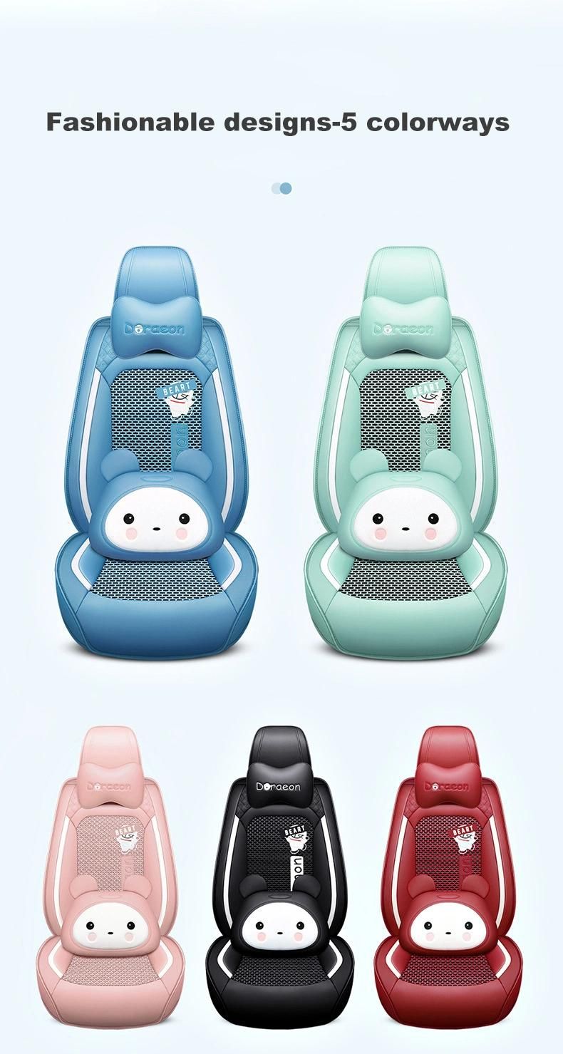Unique Cartoon Design Leather Car Seat Covers