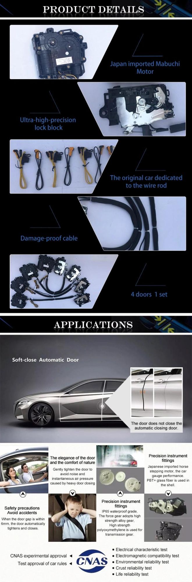 [Qisong] Anti-Pinch Vehicle Electric Suction Doors for Lincoln Mkx 2017