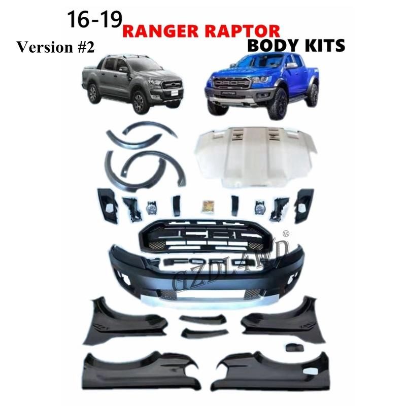 Raptor F-150 Type Facelift Body Kits for Ford Ranger T7 Wildtrak Facelift