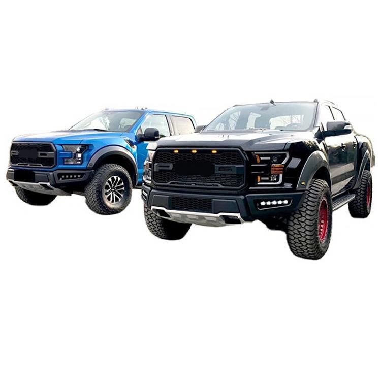 New Car Front Rear Bumper Modified Facelift Wide Conversion Bodykit Body Kit for Ford Ranger T6 T7 T8 2012-2019 Upgrade Change to F150 Raptor