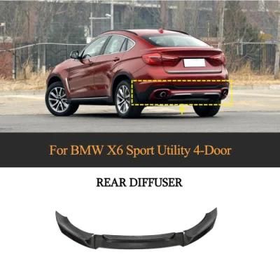 3 Pieces Carbon Fiber Front Lip for BMW X6 2015-2016