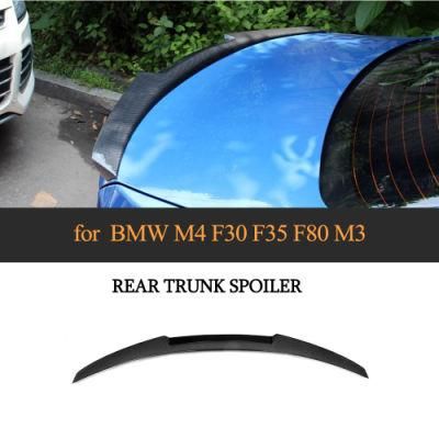 for BMW F30 F35 Base Sedan M Sport F80 M3 2014 - 2018 Carbon Fiber Rear Trunk Spoiler Boot Wing Lip