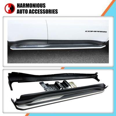 Car Parts Auto Accessory Luxury Style Running Boards for Jeep Compass 2017 Side Step Stirrups