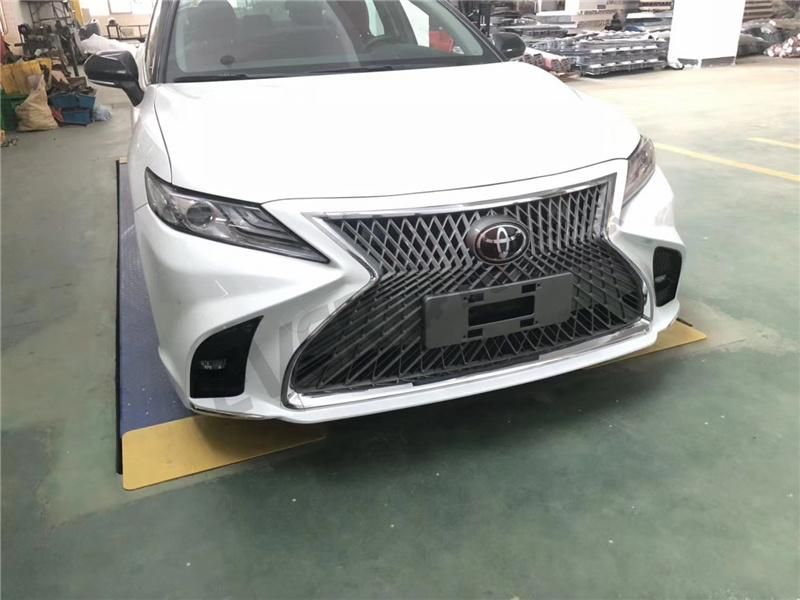 Body Kit Front Rear Bumper Side Skirt Upgrade to Lexus Ls Type for Camry 2018-2021