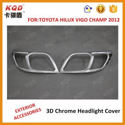 Thailand 3D Chrome Plastic Lamp Cover for Toyota Hilux Vigo