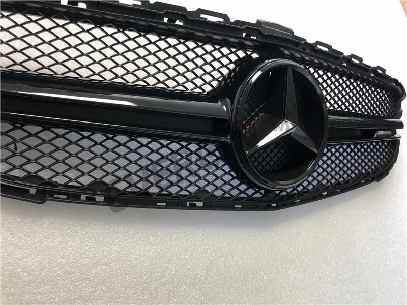 C63 Style Front Bumper Center Grille for Mercedes Benz W205 C Class 2019