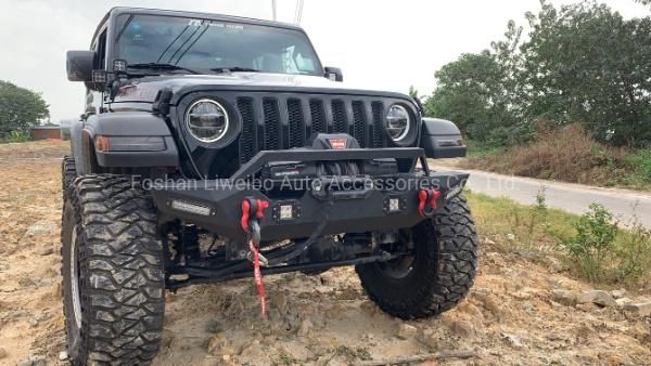 New Design Black Steel Front Bumper for Jeep Wrangler Autoparts