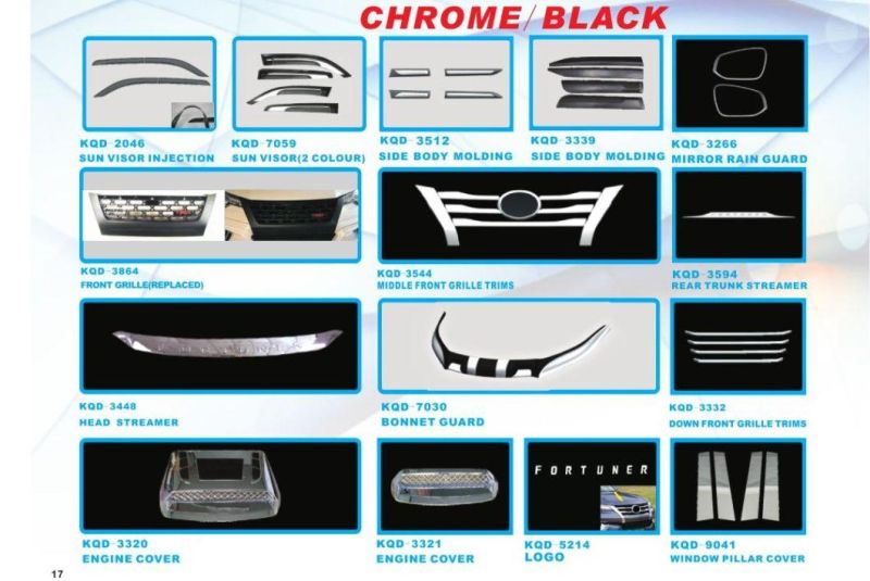 Sun Visors Window Deflector for Toyota Fortuner