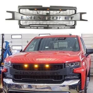 Auto Pickup Truck Parts Black ABS Front Radiator Grille Accessories for Chevy Chevrolet Silverado 2019