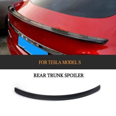 Carbon Racing Wing Spoiler for Tesla Model S P85 90d P100 2012-2019