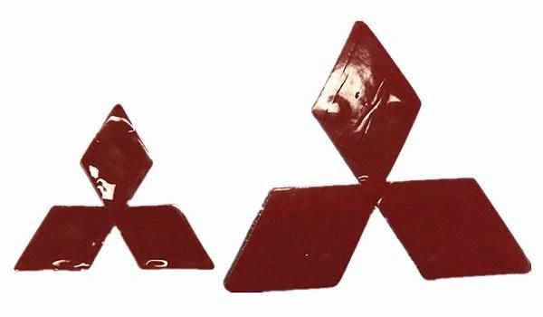 Custom ABS Plastic High Quality Red Car Logo Embelm Badge