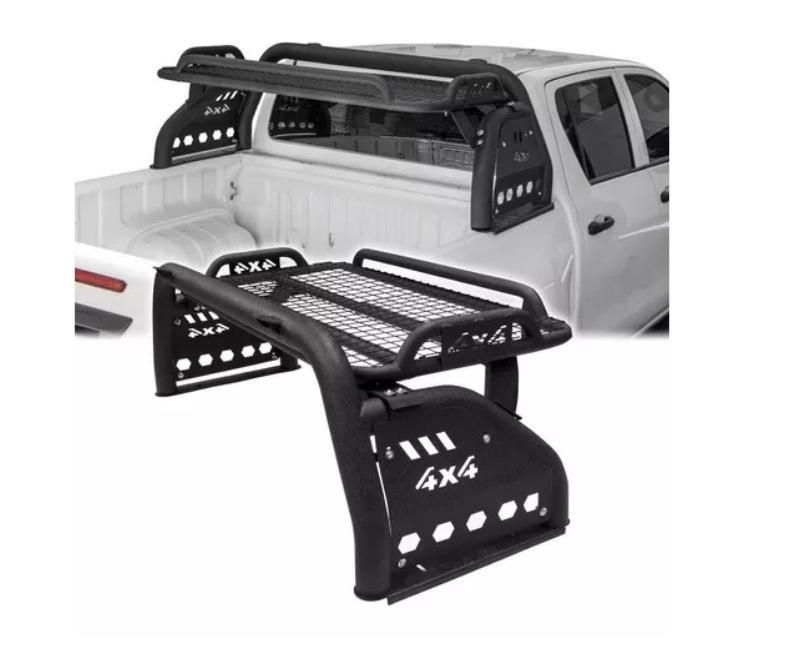 Universal Steel 4X4 Roll Bar with Roof Rack Luggage Carries for Hilux Vigo Revo Navara Np300 D40 D22 Volkswagen Amarok Isuzu D-Max Ford Ranger Mitsubishi Triton