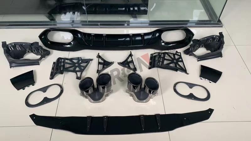 A45 Amg Style Rear Bumper Lip with Tail Pipe for Benz a Class W177 2019+