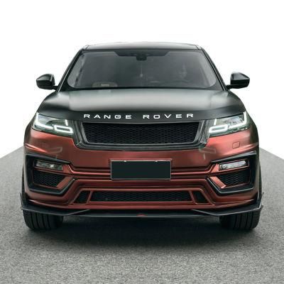 with Front Rear Bumper Side Skirt Diffuser Carbon Fiber Car Bodykit for Land Range Rover Velar