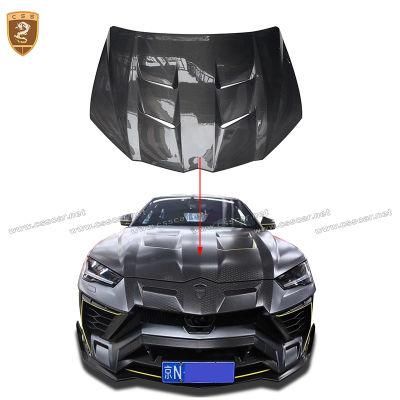Car Modification Parts 3K Twill Weave Carbon Fiber Engine Hood Bonnet Cover for Lamborghini Urus